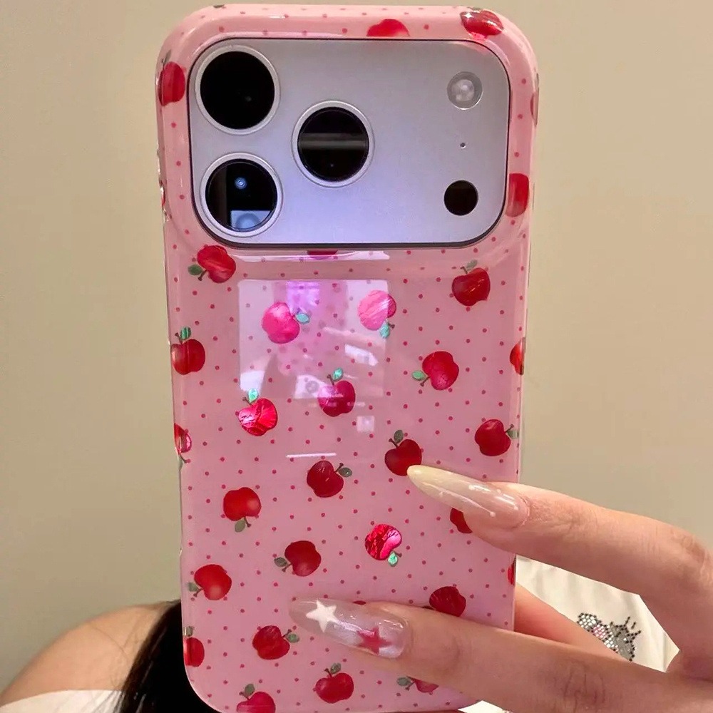 Phone Cases Xr Cute - Rote Niedliche Früchte Polka Dot Weiche