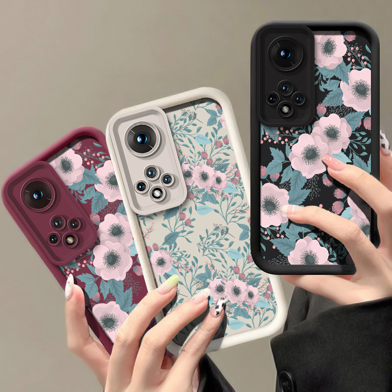 Phone Cases Honor - Silikon-Handyhülle mit Blumenmuster für Huawei Honor