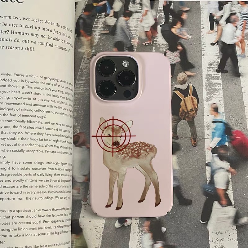 Phone Cases Target - Ins Pink Target Deer Art Handyhülle