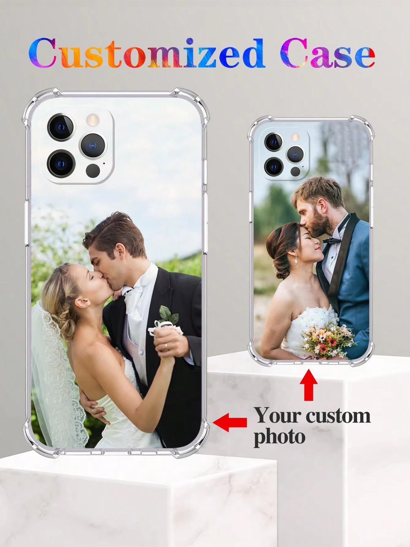 Phone Cases With Pictures - Transparente Stoßfeste Hülle für iPhone 18