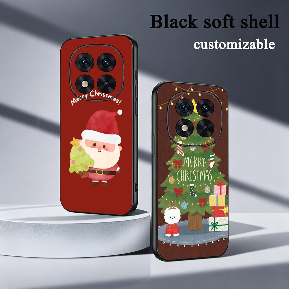 Phone Cases Designer - Weihnachtsdesign-Handyhülle, weiche schwarze Handyhülle für Redmi