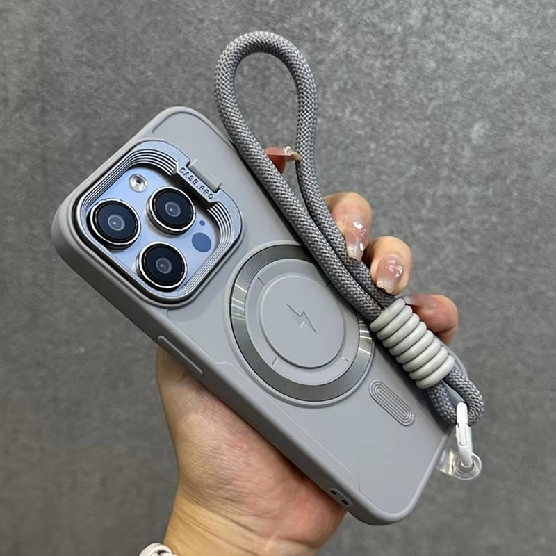 Phone Cases With Stand - Faltbarer Linsenständer Magnetische Hülle für iPhone