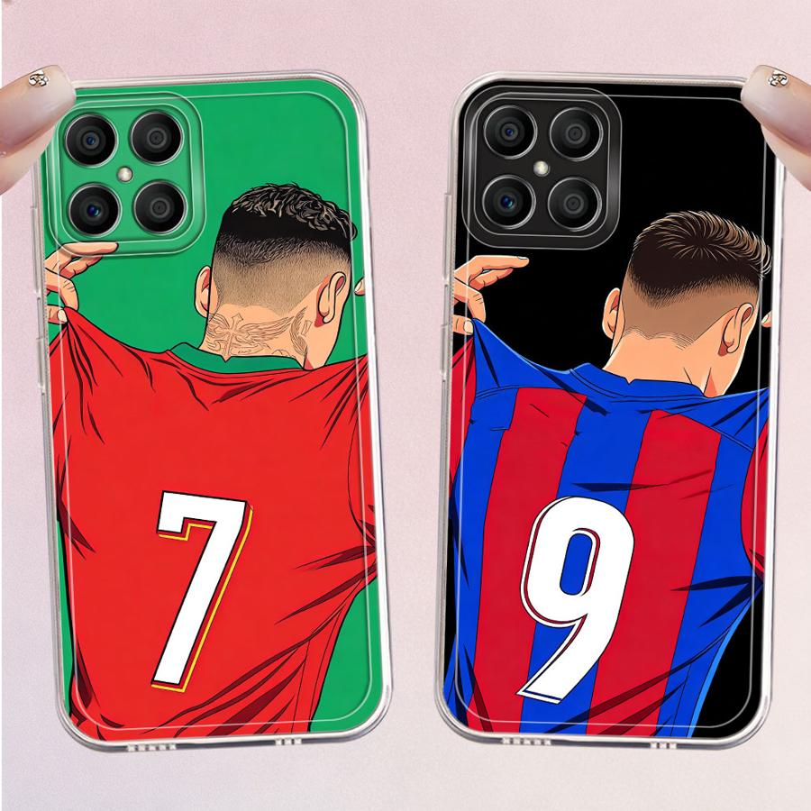 Phone Cases Honor - Cartoon-Fußball-Zahlen-Hülle für Honor X9b X8a X9a