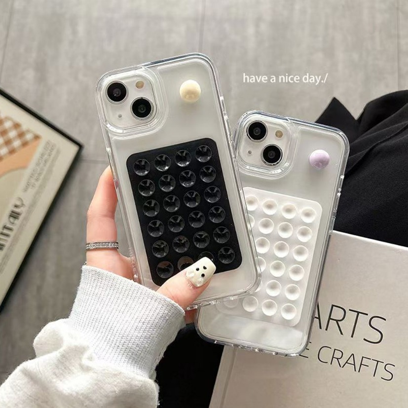 Phone Cases With Stand - Silikon Saug Telefon Halter Matte Multifunktionale