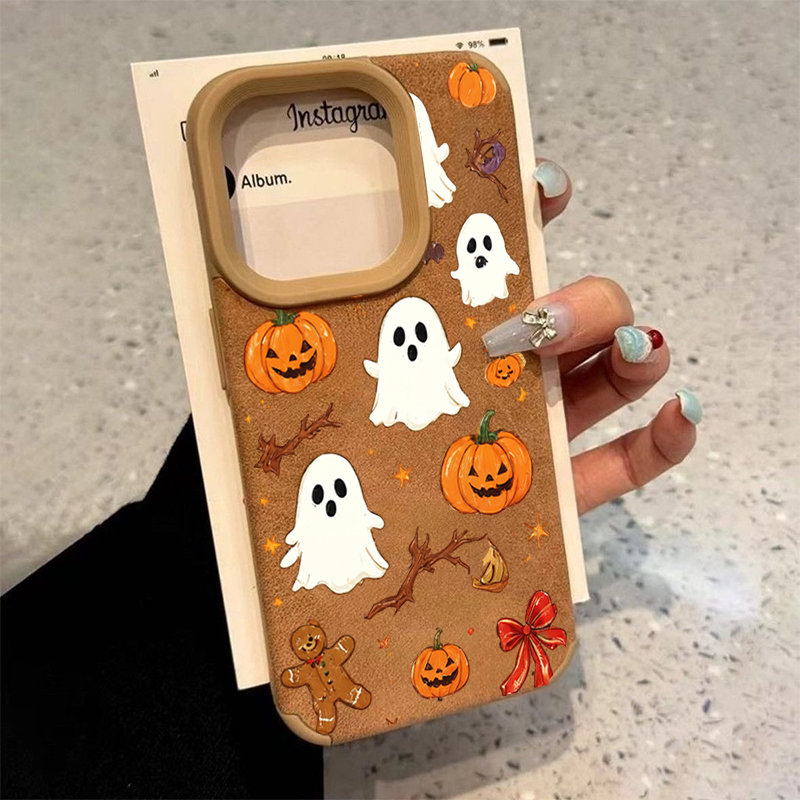 Phone Cases Xr Cute - Halloween Niedliche Kürbis-Geister-Handyhülle für iPhone 17