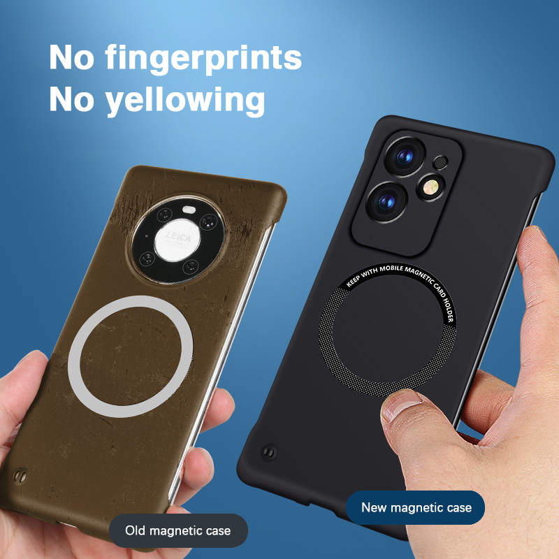 Phone Cases Realme - Schlanke magnetische kabellose Lade-Handyhülle für OPPO
