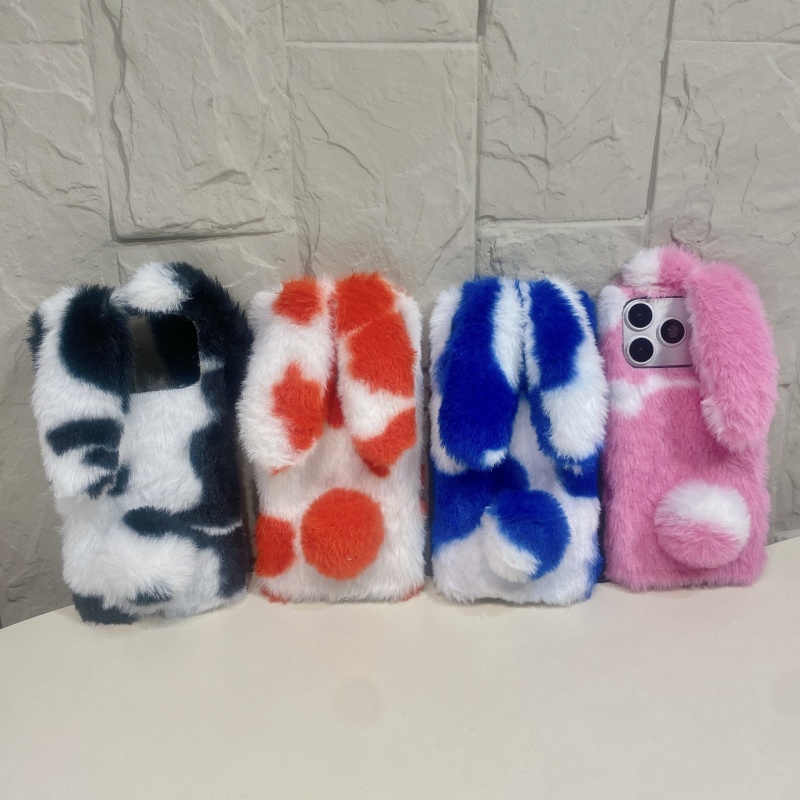 Phone Cases Iphone 16 Pro - Niedliche Hasen-Design Flauschige Handyhüllen für iPhone