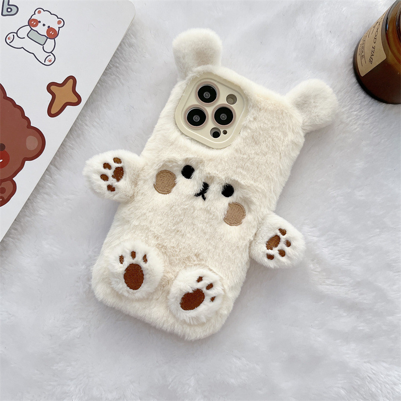 Koreanische 3D Cartoon Bär Fla – Phone Cases Iphone 16 Pro Bewertung und Preis