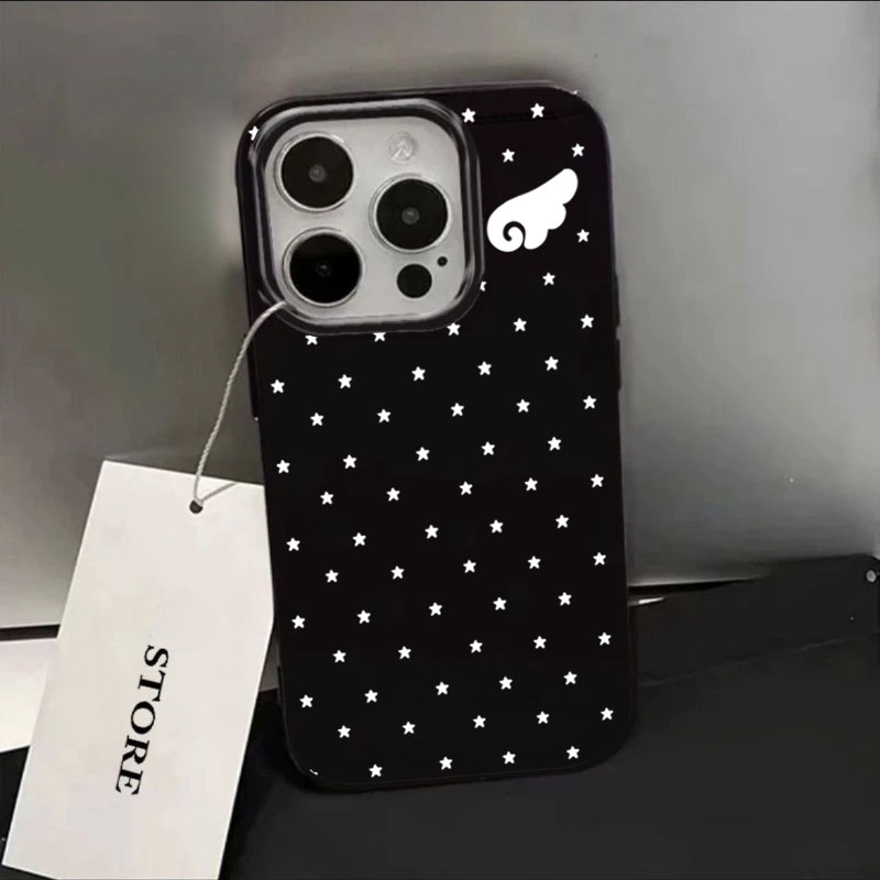 Süße Stern-Engelsflügel-schwar – Phone Cases Xr Cute Bewertung und Preis