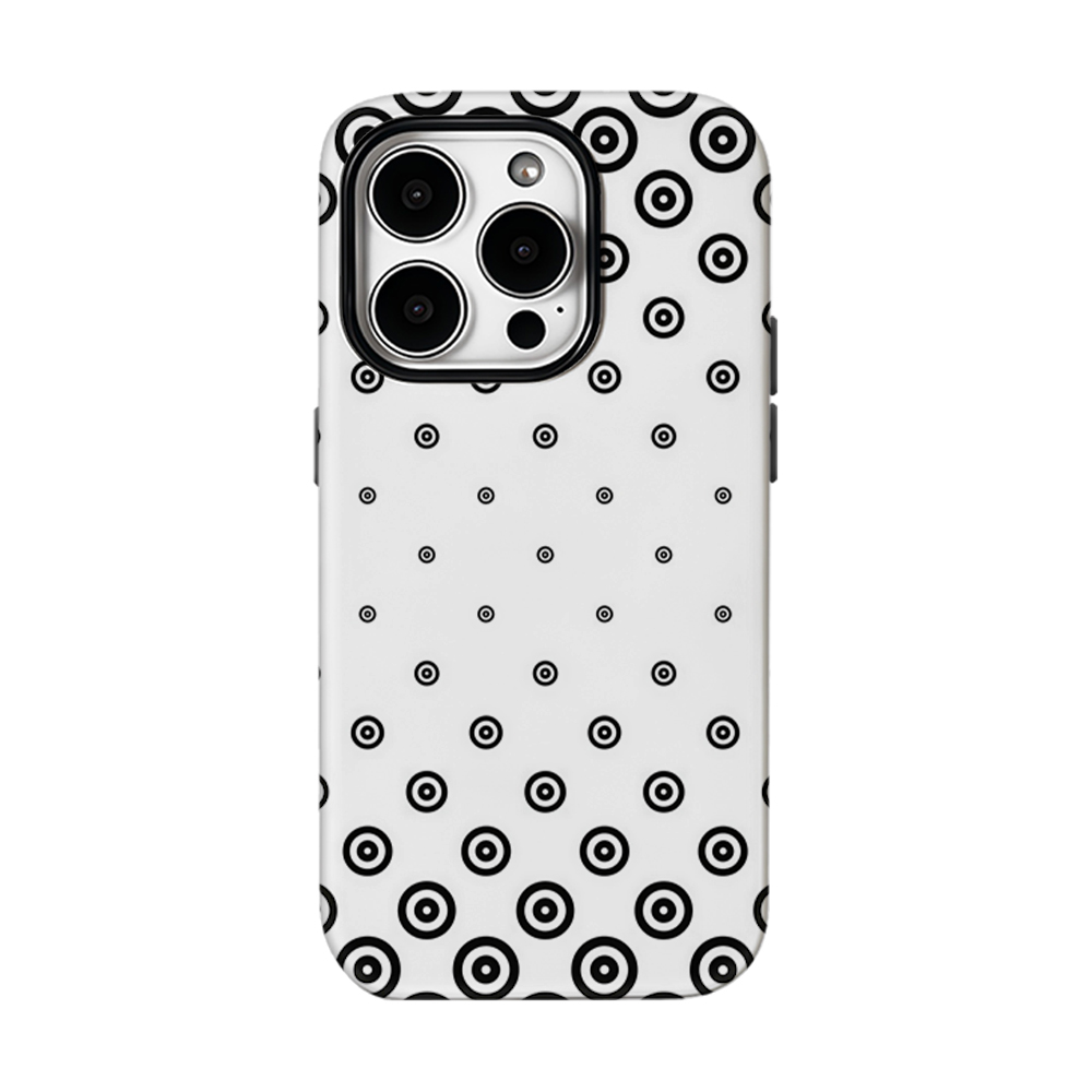 Schwarz-weiße Zielpunkt-Handyh – Phone Cases Target Bewertung und Preis