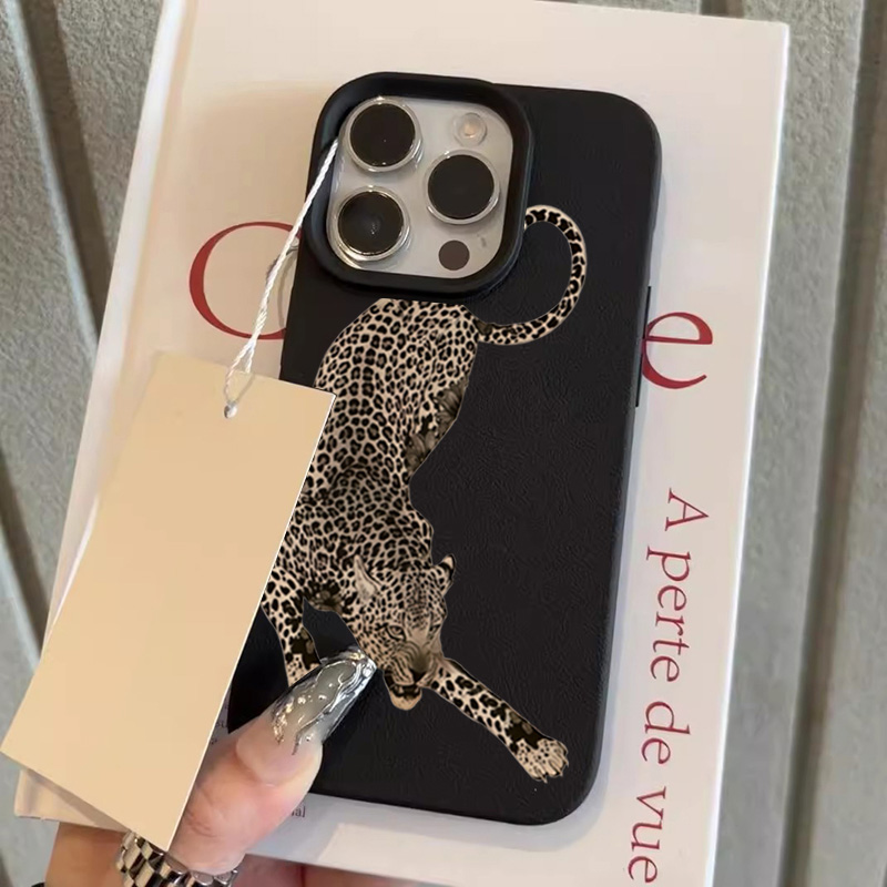 Cooles schwarzes Leoparden-Des – Phone Cases Designer Bewertung und Preis