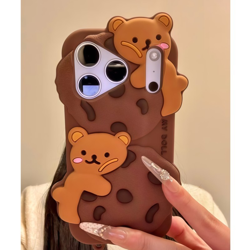3D Cartoon Kawaii Keks-Bär Han – Phone Cases For Girls Bewertung und Preis