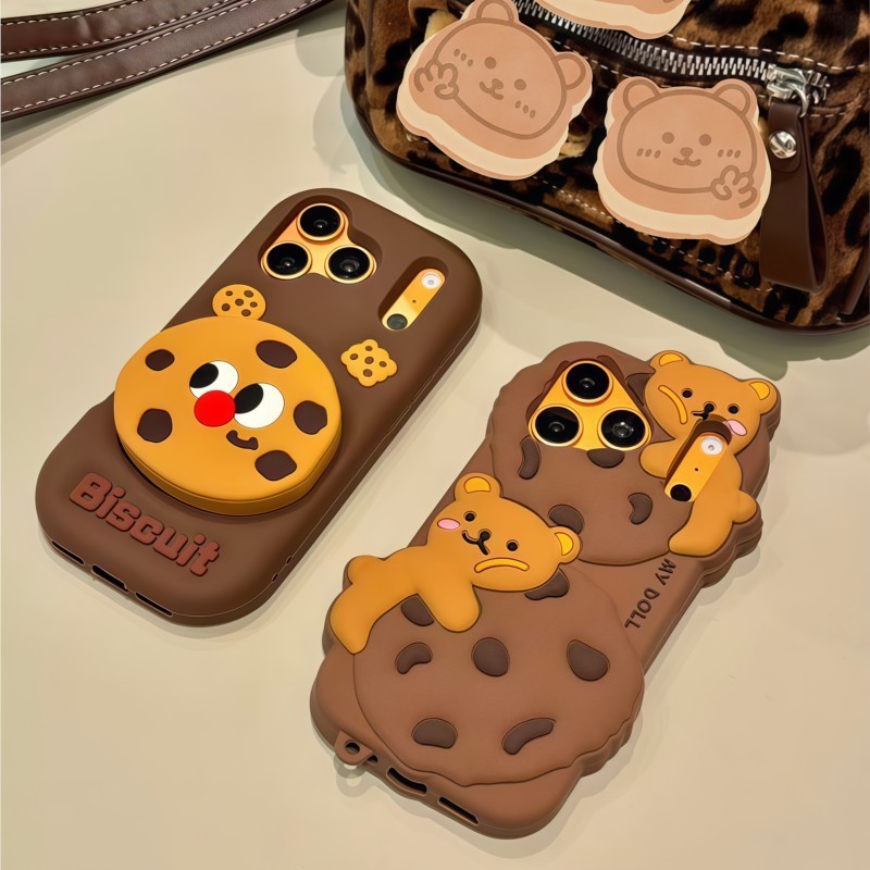 3D Cartoon Kawaii Keks-Bär Han – Phone Cases For Girls Bewertung und Preis