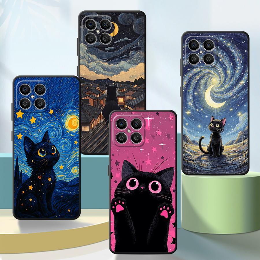 Van Gogh Sternennacht Katzen-H – Phone Cases Honor Bewertung und Preis