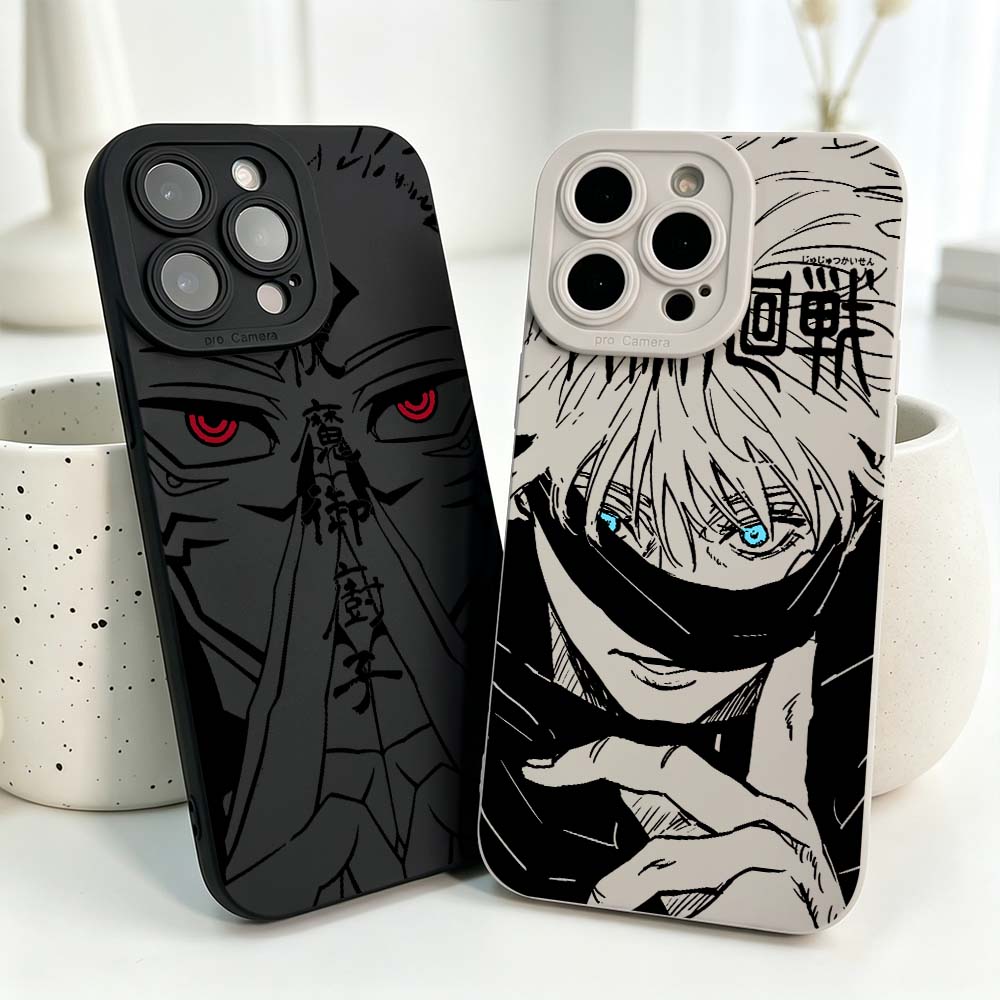 Anime Jujutsu Kaisen Coole Sil – Phone Cases Iphone 16 Pro Bewertung und Preis