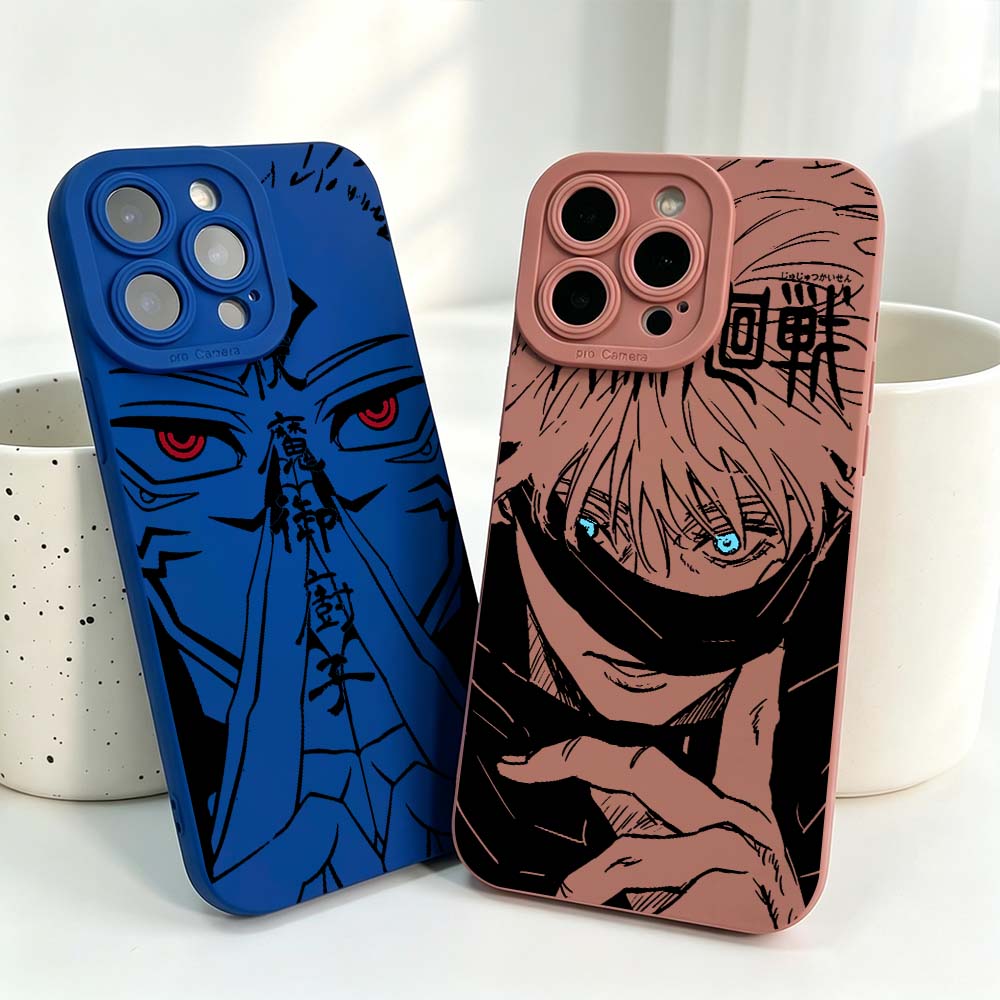 Anime Jujutsu Kaisen Coole Sil – Phone Cases Iphone 16 Pro Bewertung und Preis