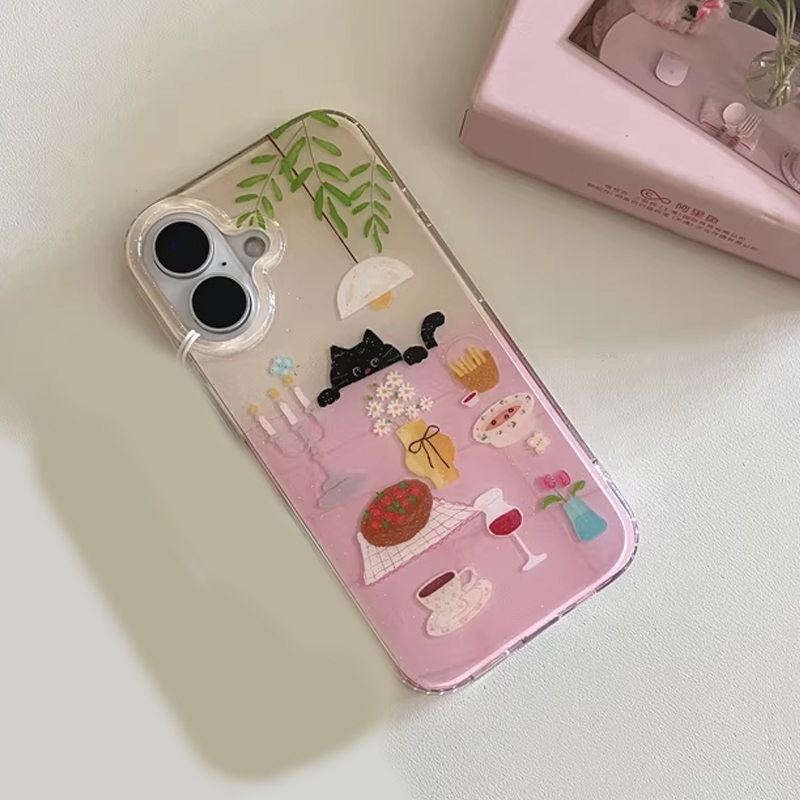 Ins Girl Niedliche Esstisch-Ka – Phone Cases For Girls Bewertung und Preis