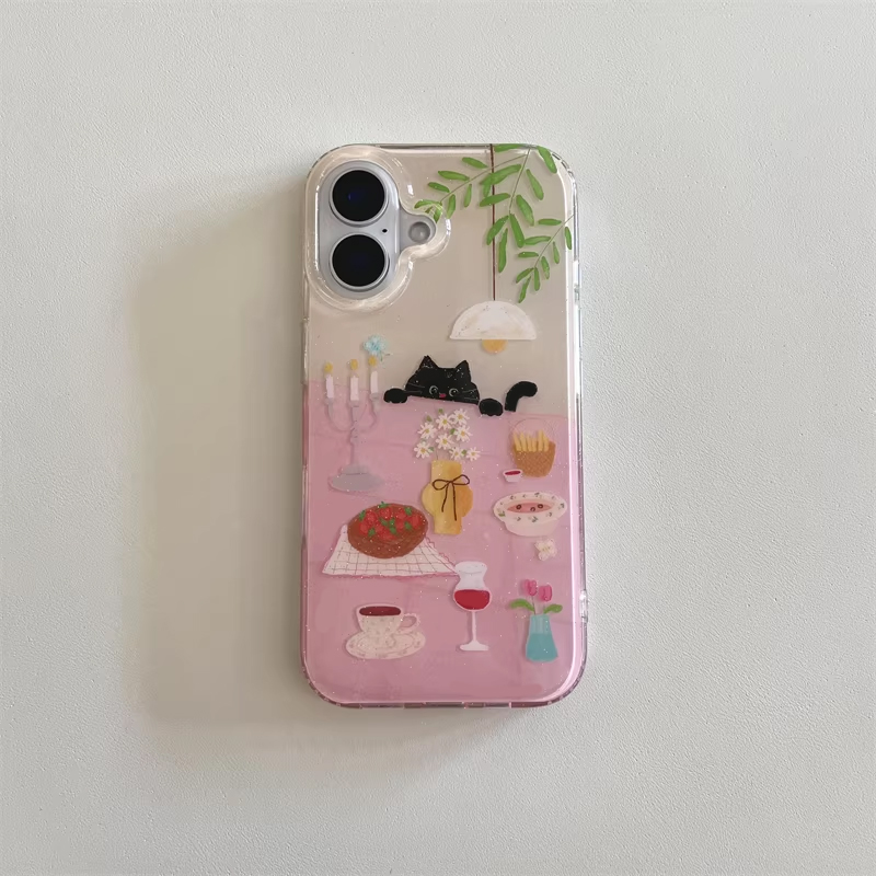 Ins Girl Niedliche Esstisch-Ka – Phone Cases For Girls Bewertung und Preis